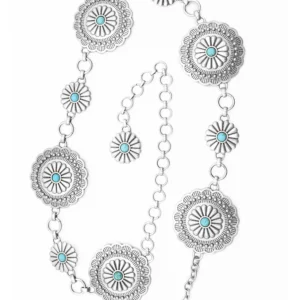 Sunshine Bloom Concho Belt — Turquoise