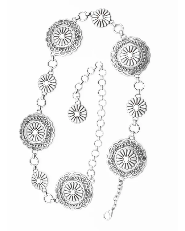 Sunshine Bloom Concho Belt — White - Image 2