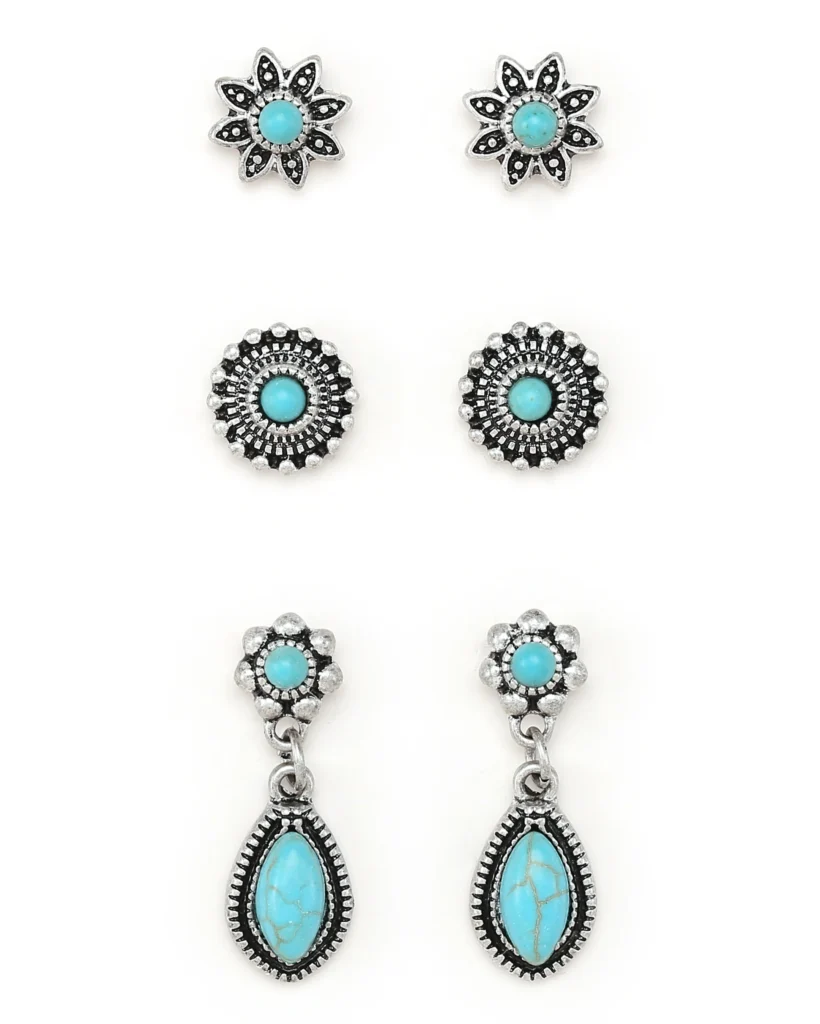 Cactus Bloom Earring Set