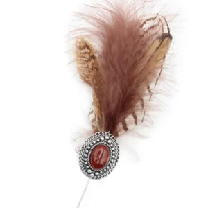 Feather and Fire Hat Pin